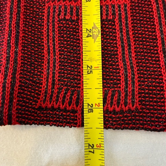 Ming Wang Red and Black Patterned Blazer - Picture 13 of 15